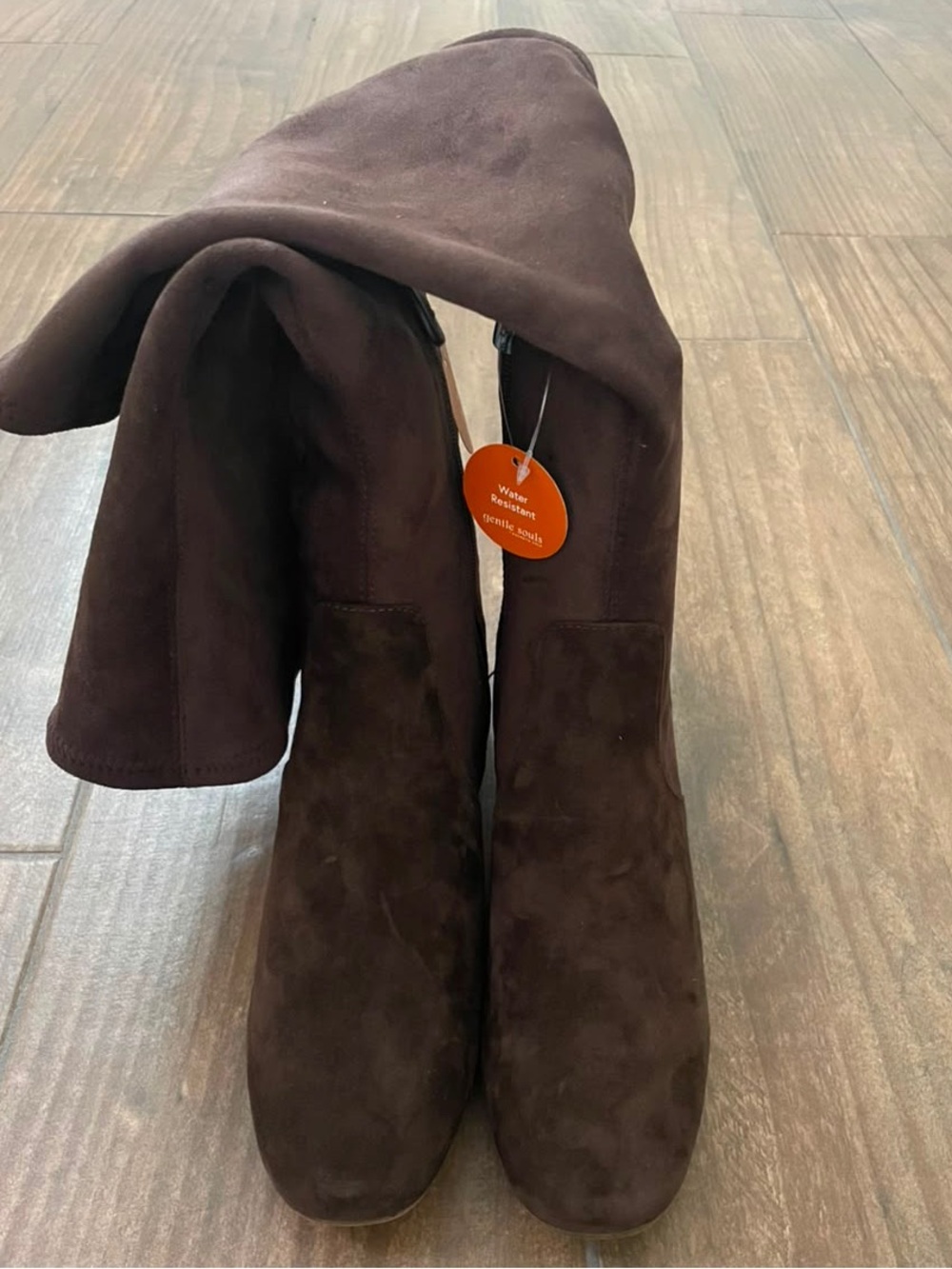 gentle souls Chocolate Suede Emily Stretch Boot